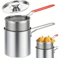 🇨🇵 Friteuse à Huile - Idéal pour Petites Portions Célibataires Couple 🇨🇵 Friteuses price