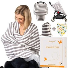 Nursing Cover Multi Functional Car Seat Stroller Cover Blanket Striped Material Bébé voiture Seat housse price