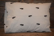 Travel/Toddler Pillow Case Khaki with Alligater Embroidery Handmade/New 12x16 Bébé Pillow et housse price