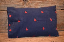 Travel/Toddler Pillow Case Navyi with Sailboat Embroidery Handmade/New 12x16 Bébé Pillow et housse price