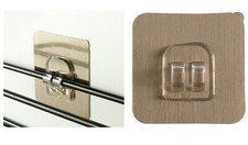 4x Crochet Adhésif Transparent Outils Mur Porte-Manteau Salle de Bain Étagère Salle de bain crochets price