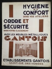 Catalogue meubles métalliques Gantois industrie bureau armoire casier vestiaire Worker Lockers price