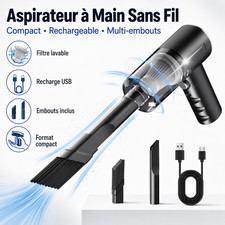 Aspirateur à Main Sans Fil 5500 Pa 120W USB-C HEPA Voiture Maison Bureau Cordless Vacuums price