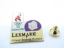 PIN'S PINS PIN BADGE - LEXMARK - OFFICIAL DESKTOP PRINTERS -  J O ATLANTA 1996 Printers price