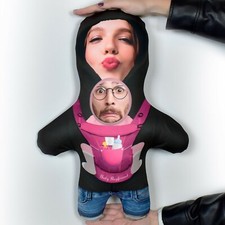 Personnalisé Mini Me Poupée Add 2 Visage Mum Cadeau Rose Bébé Carrier Peluche Bébé Carrier price