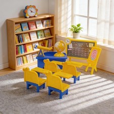 Ensemble de mobilier de mini-classe, bureau et chaise pour maison poupée, Executive meubles ensemble price