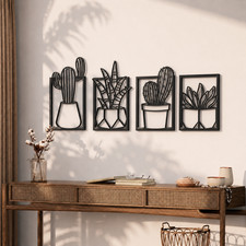 Ensemble de 4 décorations murales cactus, mobilier de bureau, art linéaire... Executive meubles ensemble price