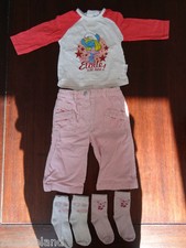 Ensemble fille 6 mois pantalon Tshirt manches longues et 1 paire de chaussettes Chaussettes ensemble fille price