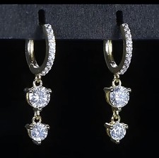 Éclat Diamant Moissanite–Boucles d’Oreilles Hoops Luxe, Brillant Qualité Premium Diamant boucles d'oreilles price