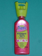 peinture DIAM 3D multi-surfaces nacrée cerise 37ml Pearlescent Paint price