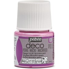 [285108] Pébéo Flacon 45ml Peinture Deco Acrylique Nacrée ROSE Pearlescent Paint price
