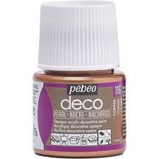 [285116] Pébéo Flacon 45ml Peinture Deco Acrylique Nacrée CUIVRE Pearlescent Paint price