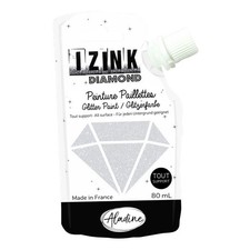 Peinture tous supports - Pailletée - Nacre - 80ml - IZINK - Diamond Pearlescent Paint price