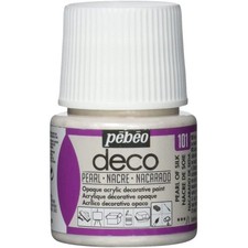 Peinture acrylique - Nacre de soie - Nacré - Pébéo - Déco - 45ml Pearlescent Paint price
