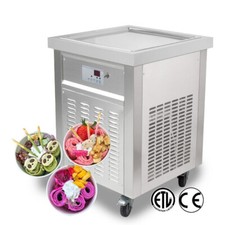 Machine à crème glacée commerciale ETL Roll ice cream machine à crème glacée fri Ice crème machine price