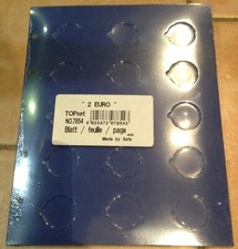 Feuille TOPset pour 15 pièces de 2 Euro Réf.7854 SAFE  avec intercalaire Safe price