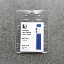 SAFE ID Pochettes Pour Timbres Double Soudure 40/26 Réf 1014 Safe price