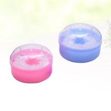 2pcs Fluffy Body Powder Case Talc Powder Puff Container Box pour bébé Bébé Powder price