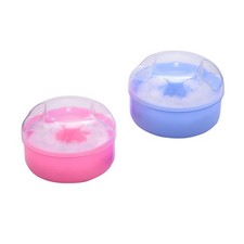 2pcs Fluffy Body Powder Case Talc Powder Puff Container Box pour bébé Bébé Powder price