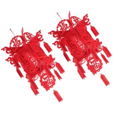 2 Pcs Festival Lantern Pendentif Décoratif Lanterne Rouge Décorative Decorative Lantern price