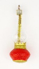 Christmas Ornament Glass Czech Republic Czechoslovakia Kerosene Lamp Lantern Oil Decorative Lantern price