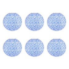 12 Inch Paper Lanterns, 6Pcs Hanging Decorative Lantern Blue White Decorative Lantern price