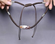 4cm Old China Natural Agate Carve4 Eye Dzi Bead Hand Chain Bracelet Bracelets Shahmeran bracelet price