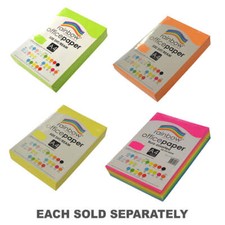 Rainbow A4 Fluoro Papier de copie coloré polyvalent de qualité supérieure 75 g/m Coloré copie papier price