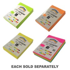Rainbow A4 Fluoro Papier de copie coloré polyvalent de qualité supérieure 75 g/m Coloré copie papier price