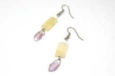 Boucles d'oreilles en pierre naturelle avec perles feuilles en pierre Boucles d'oreilles en perles price