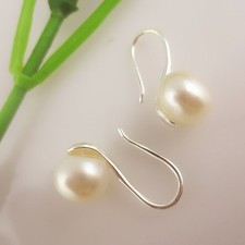 Très Mignonnes Boucles d'Oreilles en Perles de Culture rehaussé sur Argent 925 Boucles d'oreilles en perles price