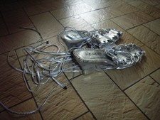 nu pieds argentés et jute talons compensés 7cm STADU P38 Talons compensés price