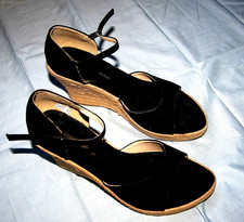Paire d'espadrilles noires à talons compensés pointure 41 (ou 40 réellement) Talons compensés price