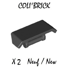 Lego 98834 - 2x Aileron / Vehicle Spoiler 2x4 with handle - Noir / Black - NEUF Handle price