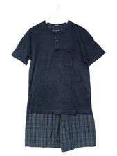 Royal Class Pyjama Homme Bleu Carreaux Coton Basic (EU 48, INT M) Pyjama homme price