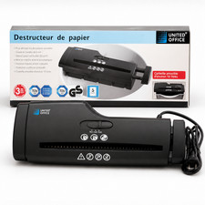 DESTRUCTEUR DE PAPIER UNITED OFFICE 5 FEUILLES A4 COMPACT MAISON-BUREAU NEU Papier destructeur price