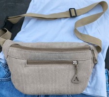 Sac banane beige tendance unisexe bandoulière streetwear zip Sac banane unisexe price
