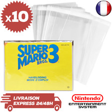10 Protections Sachet Pochette Refermable Notice Jeux Nintendo NES Neufs Jeux Nintendo price