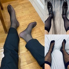 Ensemble chaussettes mode homme robe chaussettes genou haut homme nylon transpar Chaussettes ensemble homme price