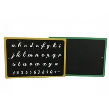 Tableau Effaçable Type Ardoise à Craie avec Alphabet Apprentissage 24 x 17 cm Craie price