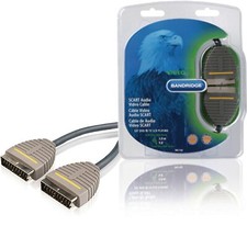 Bandridge - Câble vidéo audio péritel plat SCART M 3m Scart câble price
