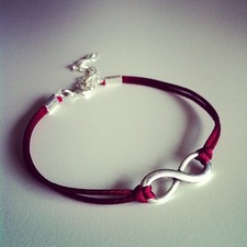 Bracelet cordon nylon avec signe infini argenté (14 couleurs) ONE DIRECTION Argent bracelet price
