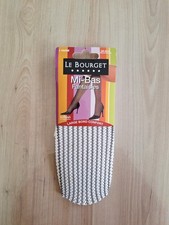 LE BOURGET MI-BAS RESILLE TAILLE UNIQUE COULEUR BLANC/NOIR Knee-High chaussettes / Jarretière bas price