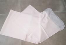 Drap plat blanc avec liseré parme pour lit de bébé 118x162cm Drap bébé price