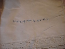 DRAP bébé ancien  / CACHE TORCHON / RIDEAU (48 ) Drap bébé price