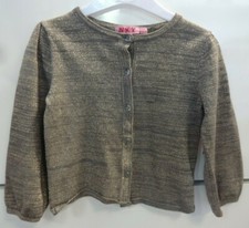gilet  NKY 4 ans Fille cardigan pull  taupe et  doré Pull, cardigan & maille fille price