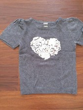 Pull gris tape à l'oeil manches courtes fille 5 ans Pull, cardigan & maille fille price