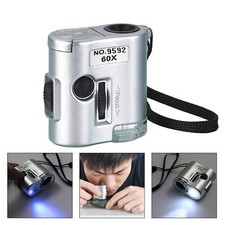Loupe grossissante 60X bijoux bijoutiers loupe poche boucle oeil verre lumi��re Grossissante loupe price
