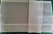 2 RIDEAUX VOILAGE ORGANZA BLANC PETITE FENETRE (CARAVANE) largeur 45cm HT 36 cm Voilage rideau price