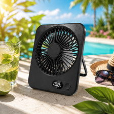 Mini VENTILATEUR PORTABLE 3 EN 1 USB RECHARGEABLE 5 VITESSES  BUREAU VOYAGE Ventilateurs price